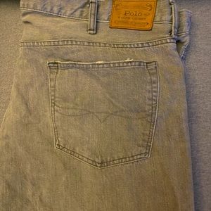 Ralph. Lauren polo gray, distressed, jeans, size 44